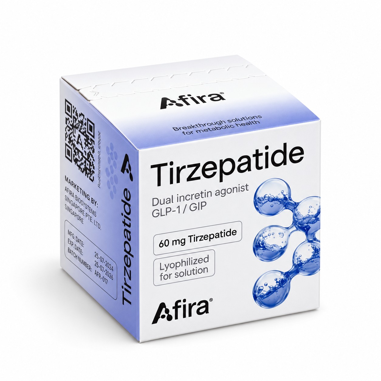 AFIRA Tirzepatide 60 mg (Lyophilized Powder)